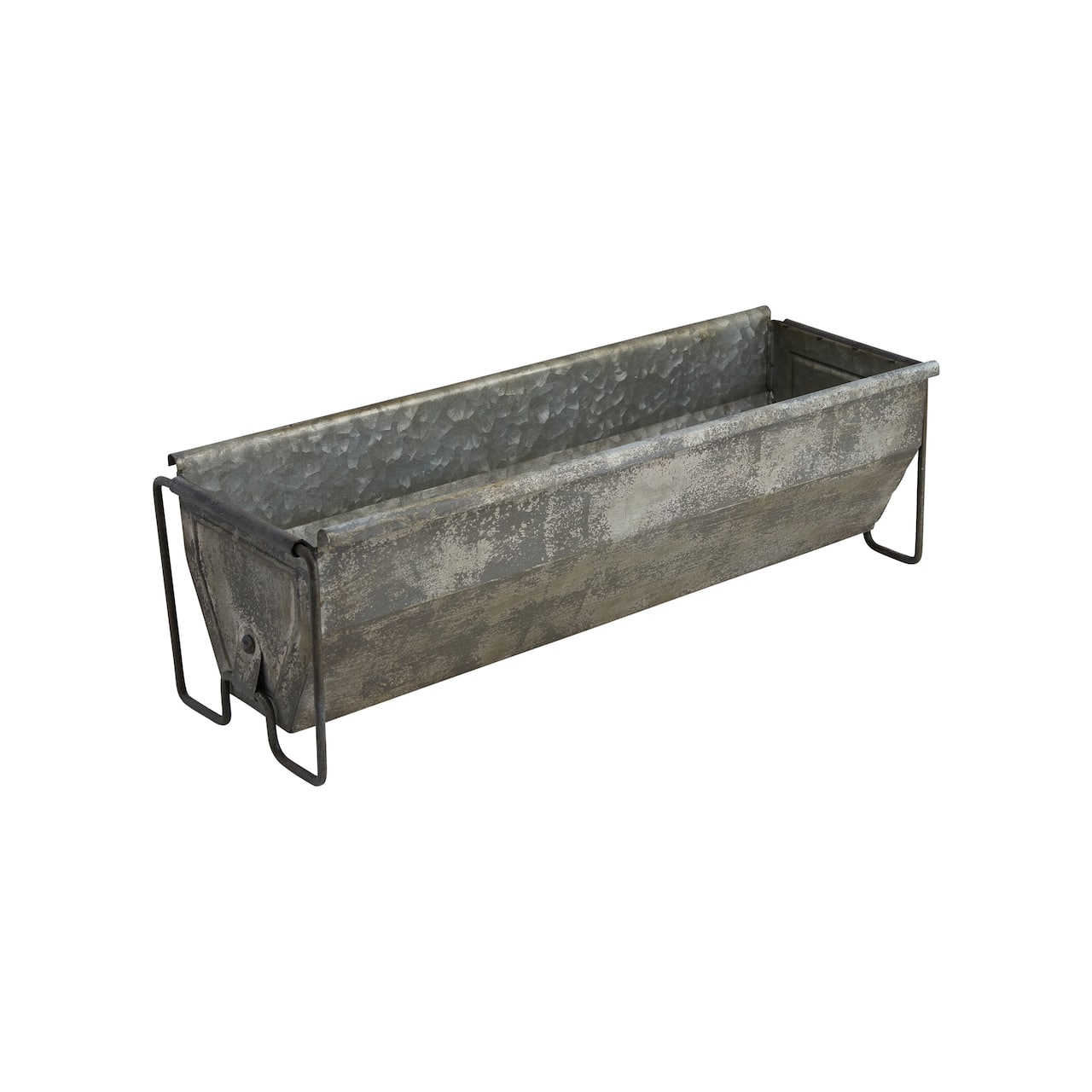 Hello Honey® Distressed Metal Trough Container